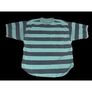 Vintage 90s Generalities Striped Pocket T Shirt Large Cotton USA Surf Skate